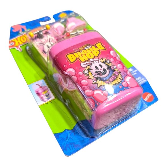 HOT WHEELS Skate Finger Board Bubble Hop Bunny Double Pack w/Case HWN49 NEW 2024 - Picture 5 of 8